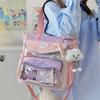 High-value Wind Tote Bag, Girl Middle School Student Shoulder Bag, Large-capacity Cute Pain Bag, Dopamine Oblique Span Bag.