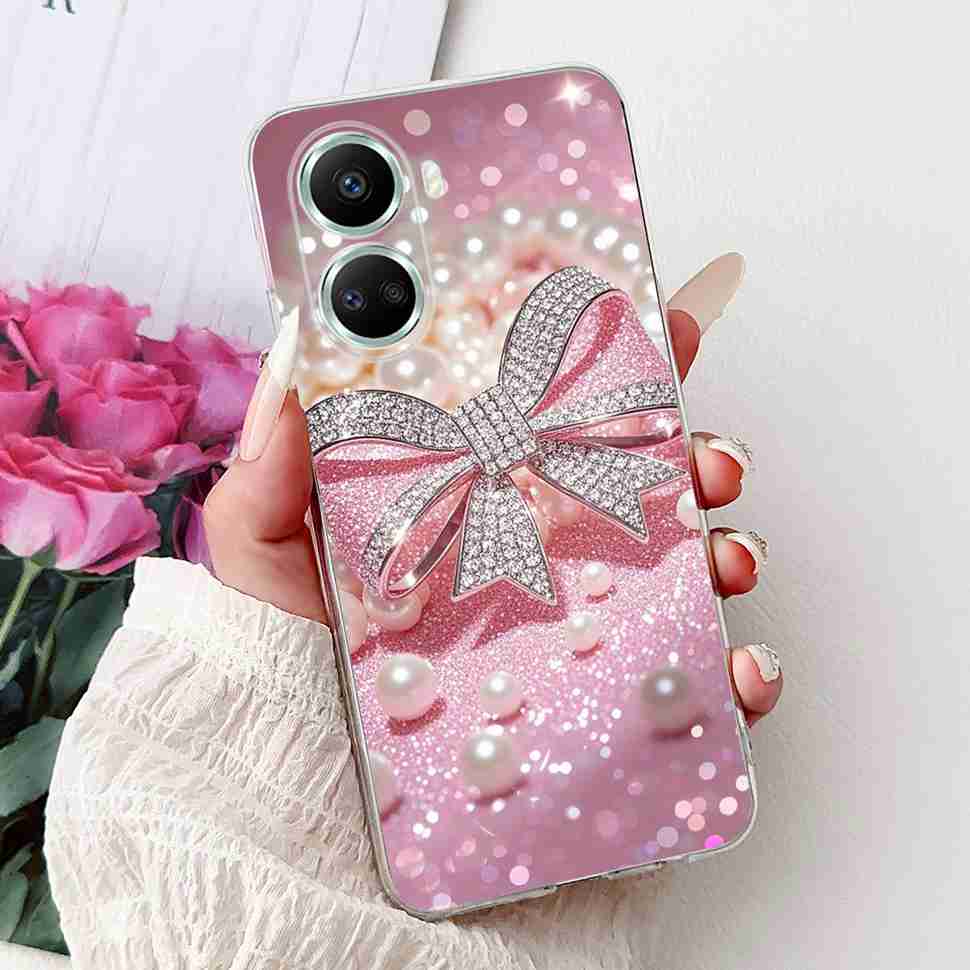 For Huawei nova 10 SE 4G Case BNE-LX1 Luxury Flower Soft Silicone TPU Cover For Huawei Nova 10SE 6.67" Butterfly Phone Casing