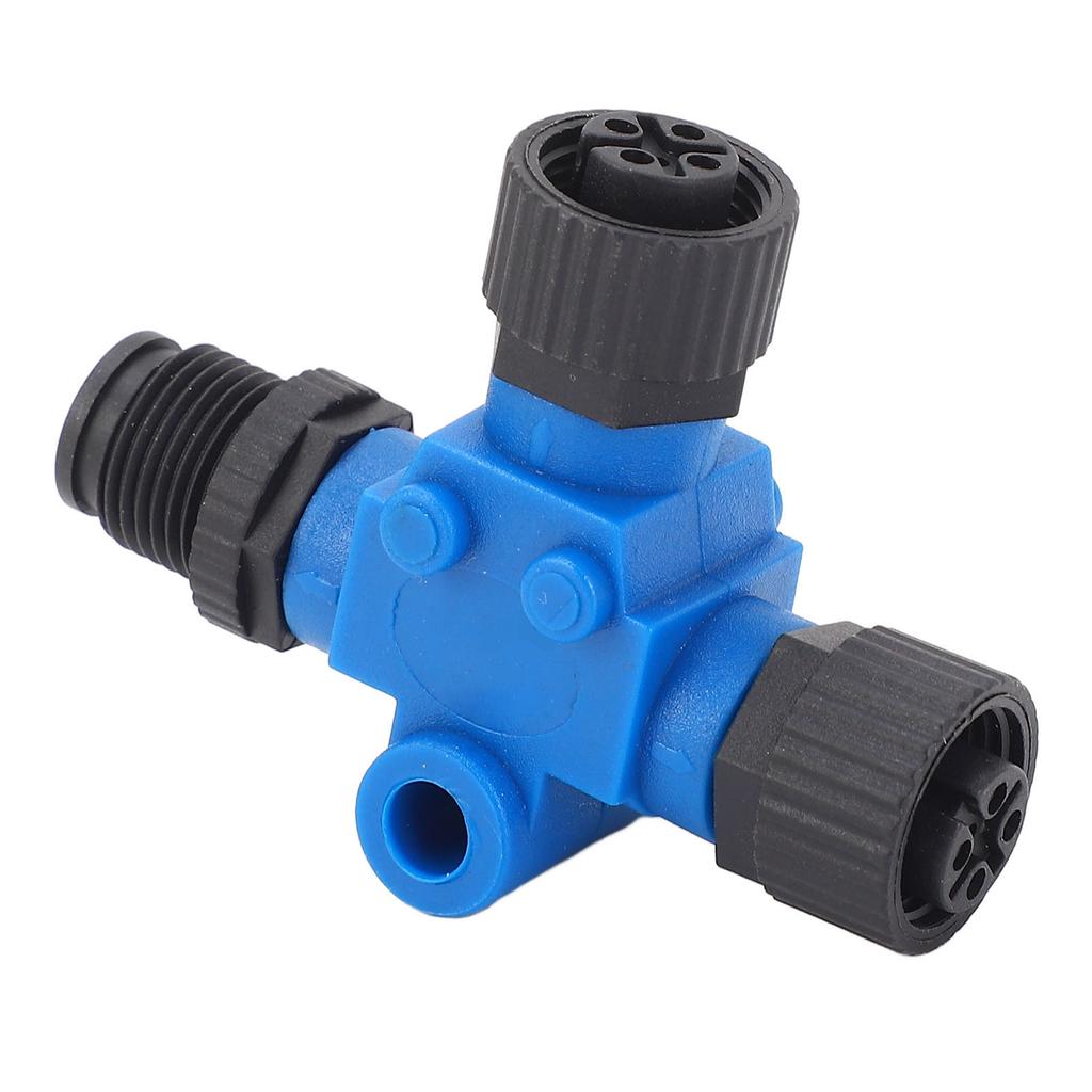 For NMEA 2000 Marine T Connector M12 5 Pin IP67 Water Resistant Stable Connection Backbone Cable Tee Terminator for