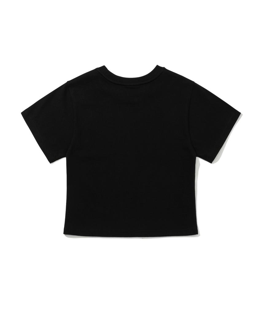 Bieseulaebis Only Constant Acceleration Women'S Semi-Crop Short Sleeve T-Shirt Black