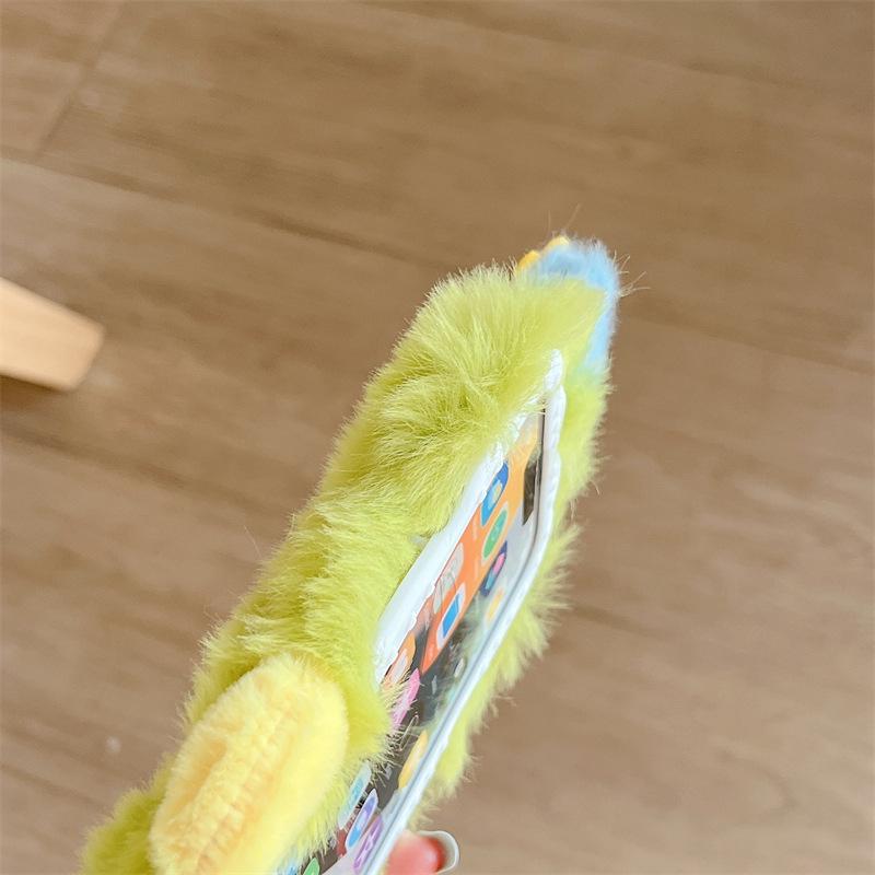 Husă pentru telefon mobil din pluș Apple „15” cu desene animate pentru Huawei Mate60 - Păpușă monstru cu un singur ochi cu personalitate creativă - Drăguță și amuzantă