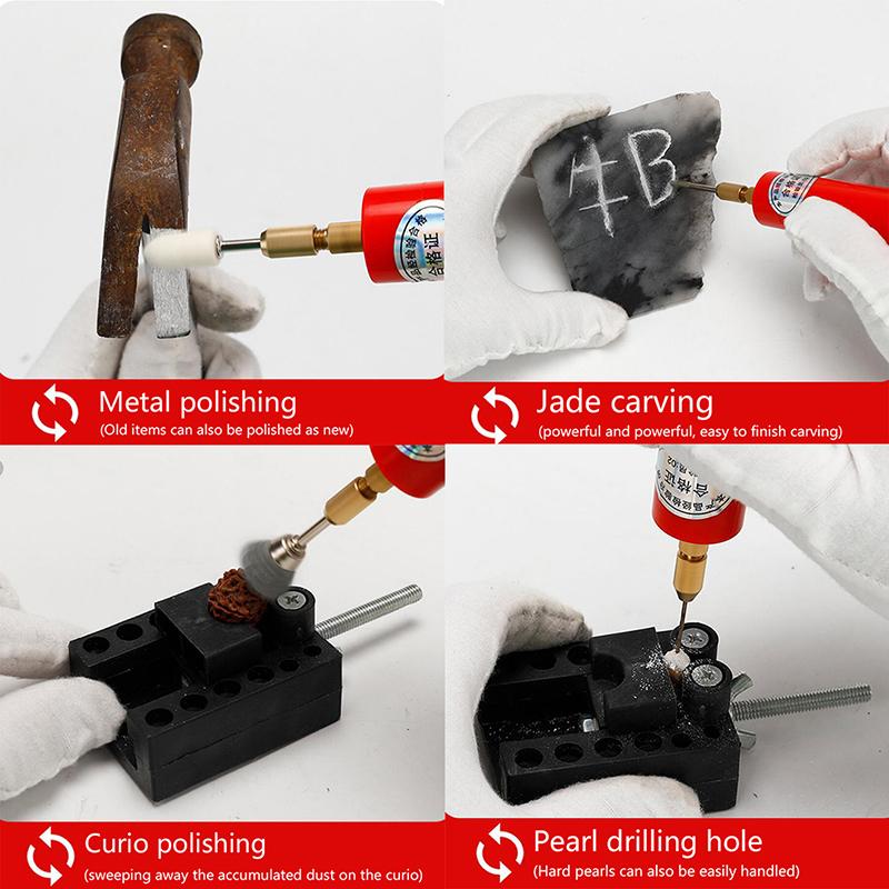 Handheld Miniature Electric Drill Wood Craft Tools Small Electric Grinder for Pearl Epoxy Resin Jewelry Making