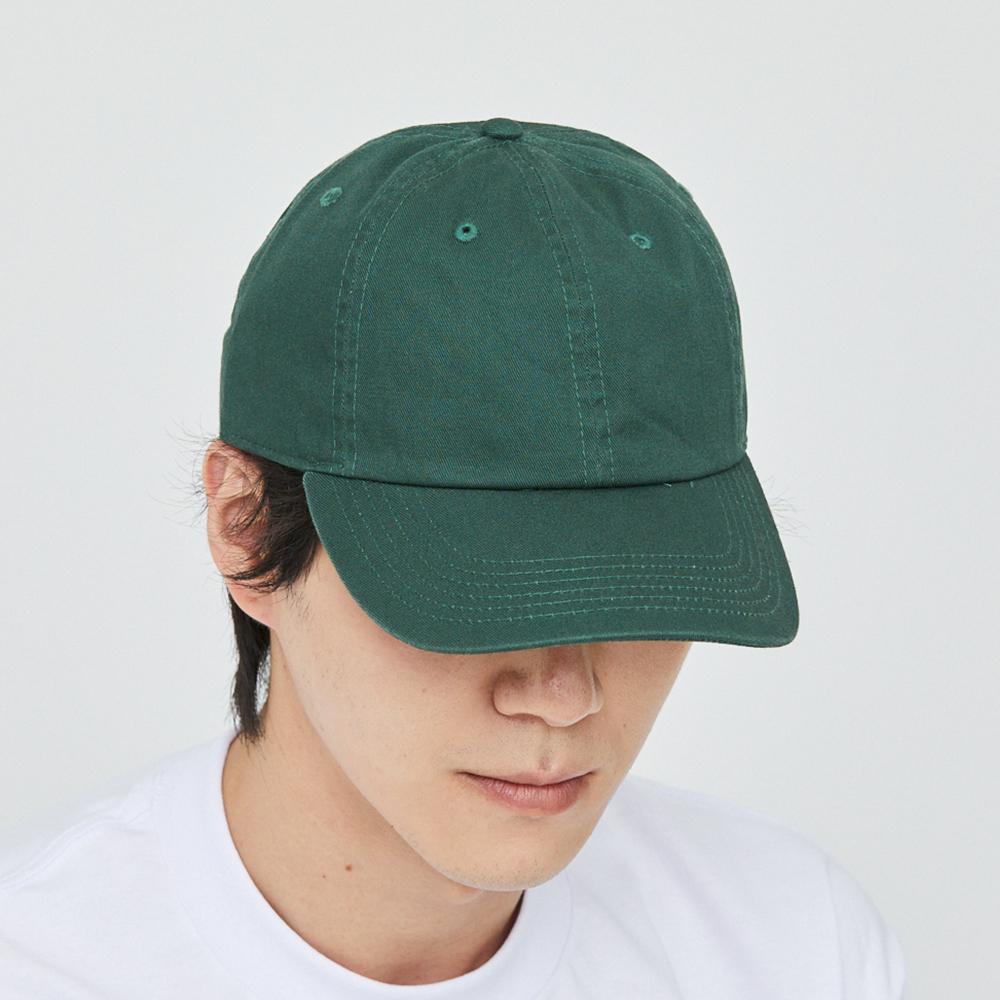Nyuhaeteun Washed Ball Cap (Dark Green)