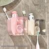 Wall-Mounted Toothbrush & Mouthwash Cup Holder