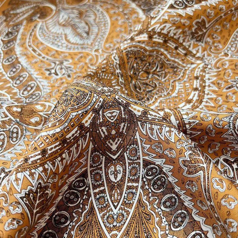 NINA SOLOR Silk Small Square Scarf