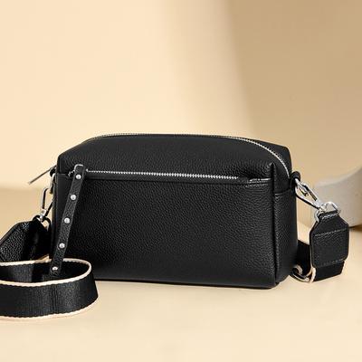 Taška s ličiovým vzorem Dámská jednoduchá taška Messenger na jedno rameno Módní přenosná malá čtvercová taška z měkké kůže