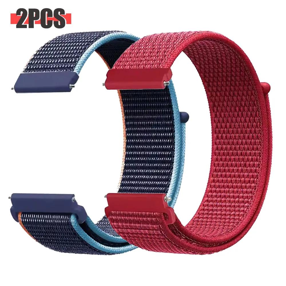 20mm 22mm Nylon-Schlaufenband Für Amazfit GTR 4 3 2/GTS 4 2 mini/Bip 6 Armband Garmin Forerunner 570 265 255 165 Armband Sportarmbänder