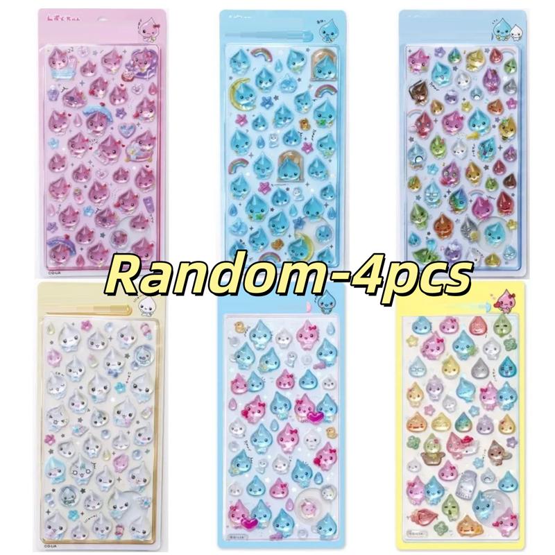 K3D Estetika Kapky Vody Želé Keitai Ryuri Jarajara DIY Samolepka navržená pro Scrapbook Deca Ysk Bonbon Drop Sealuff