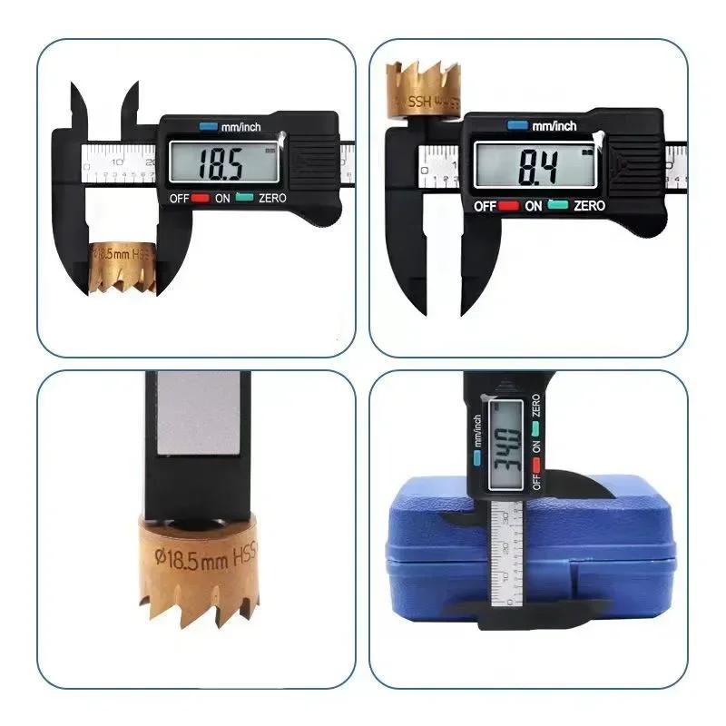 Measuring Tools Plastic Electronic Digital Display Caliper Caliper Student Vernier Ruler Gauging Measurement Analysis
