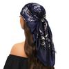 Silk Scarves Women Luxury Brand Summer Fashion Designer Head/Hair Scarf 90*90cm Hijab Bandana Cheveux Foulard Femme 90X90CM