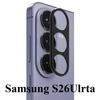 Custom Fit Samsung S26 Lens Shield Hollow Metal Frame Camera Ring Film S26 Ultra Integrated Matte Lens Guard Anti-Scratch Camera