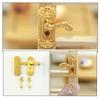 1:12 Scale Miniature Door Lock and Key Set 2 in 1 Pack Door Knocker Lock Set Vintage Dollhouses Decoration Accessories