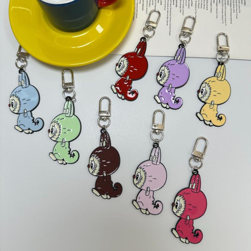 Cartoon Creative Alloy Keychain Schoolbag Pendant Car Keyring Jewellery Gift