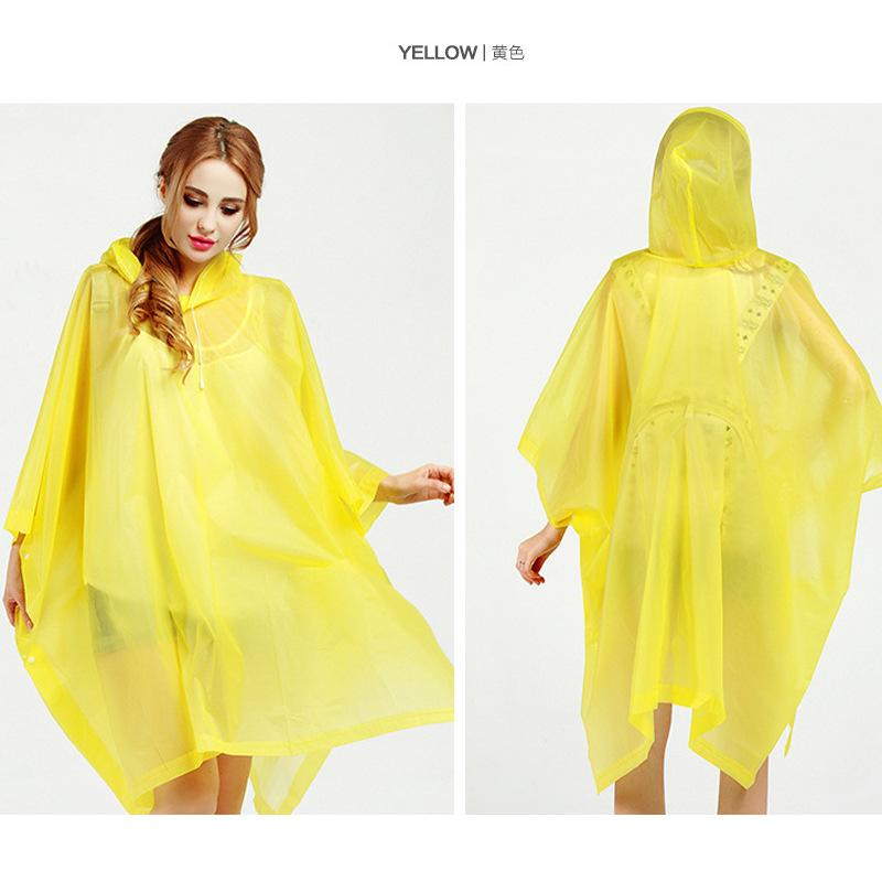 Non-disposable eva raincoat thickened fashion cape raincoat outdoor waterproof raincoat full body raincoat