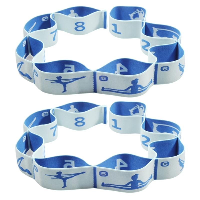 2lots Fitness Resistance Band Exercise Pull Strap Belt Bodybuilding Elastic Band Suitable for Various Fitness Level
