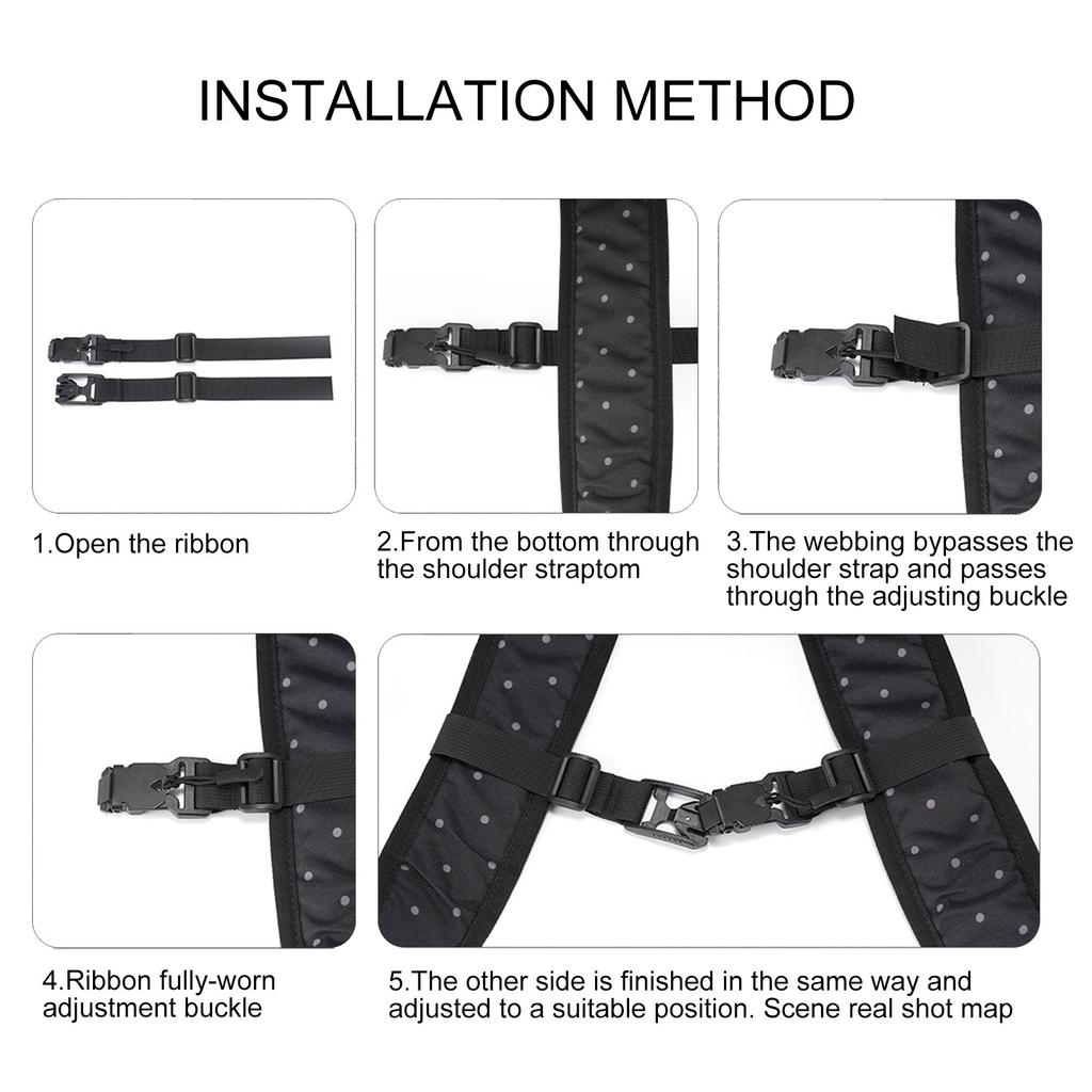 Adjustable Magnetic Buckle Chest Strap For Backpacks Comfort Fit Backpack Strap With Quick Release For Hiking Jogging