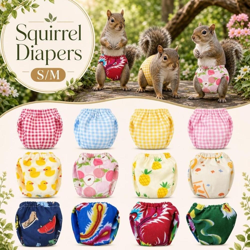 Elasticity Squirrel Diapers Breathable Small Pet Diapers Squirrel Underwear Incontinence Care