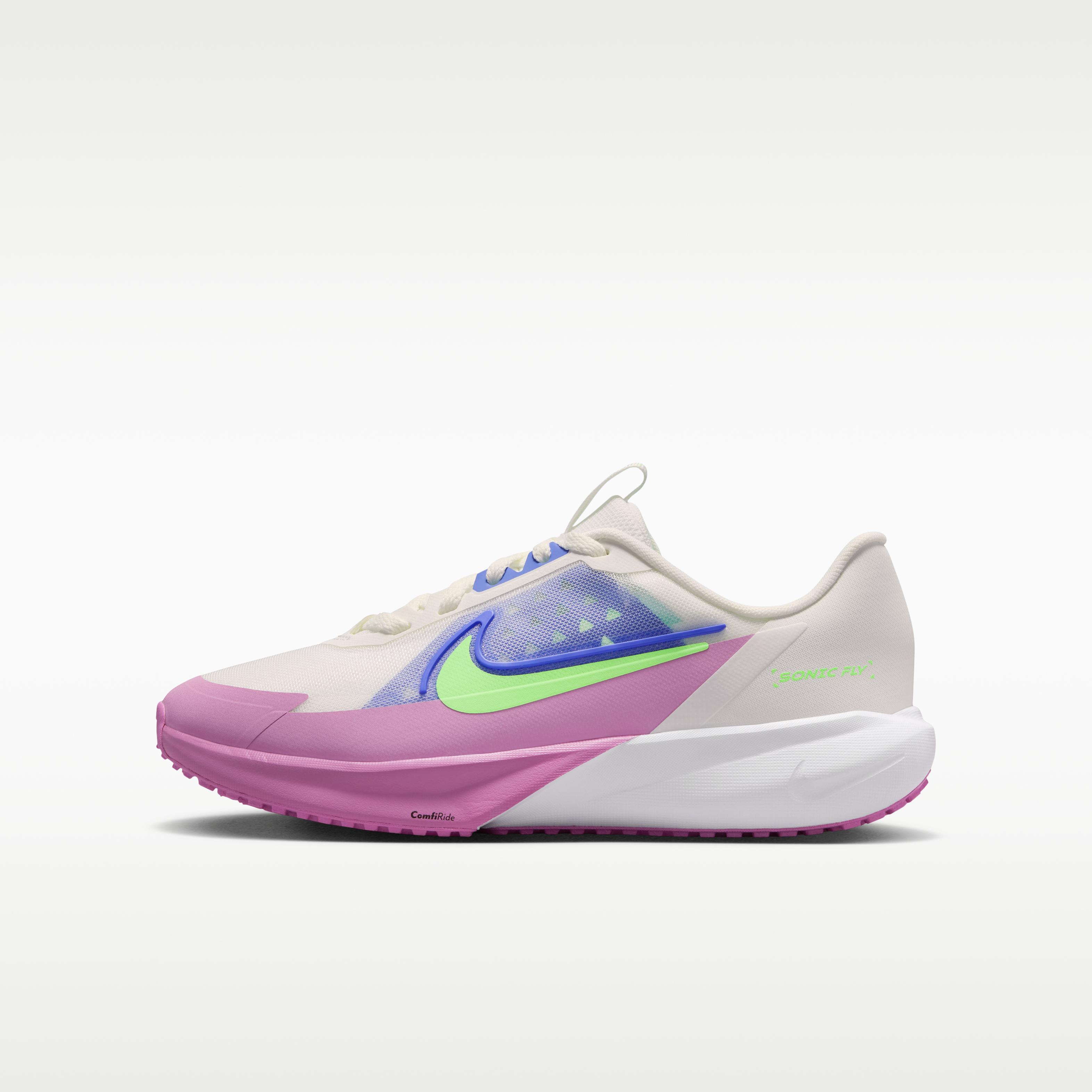 Nike Sonic Fly White Sapphire Lime Blast (GS) 37.5