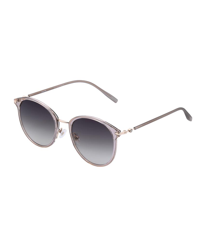 Heonteoaiweeo [Woman] Round Oversized Combination Sunglasses - Khaki Htb12