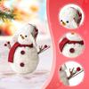Christmas Snowman Table Decoration Ornament Mantel Centerpieces Decorative Festival Plush Xmas Christmas Table Decoration