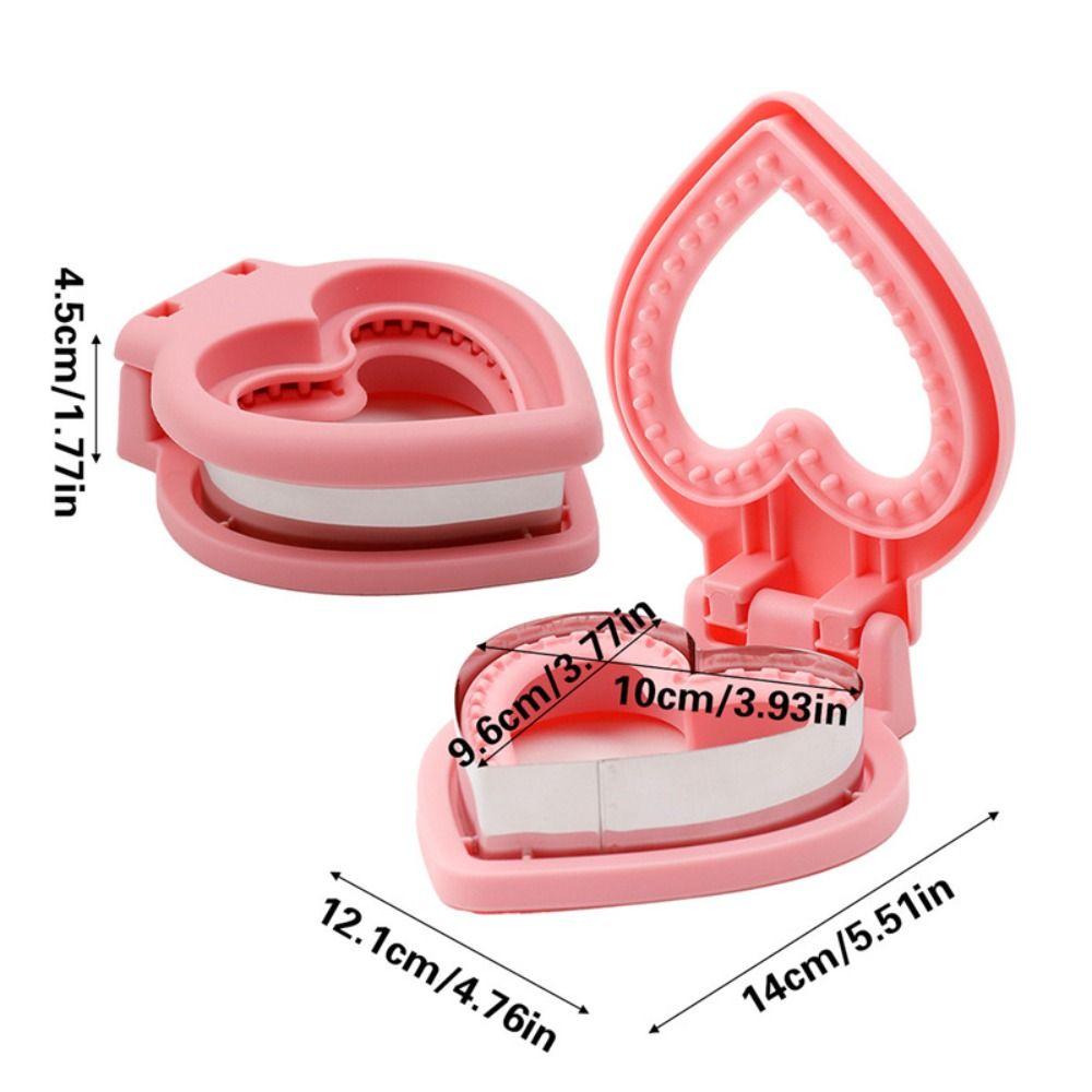 Edelstahl DIY Sandwichausstecher Form Herzförmiger Sandwichmacher für Kinder Mittagessen