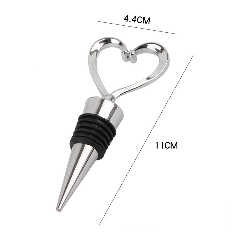 Wine Bottle Stopper Heart/Ball Shaped Red Wine Beverage Champagne Preserver Cork Wedding Favors Gifts for Wine Lovers