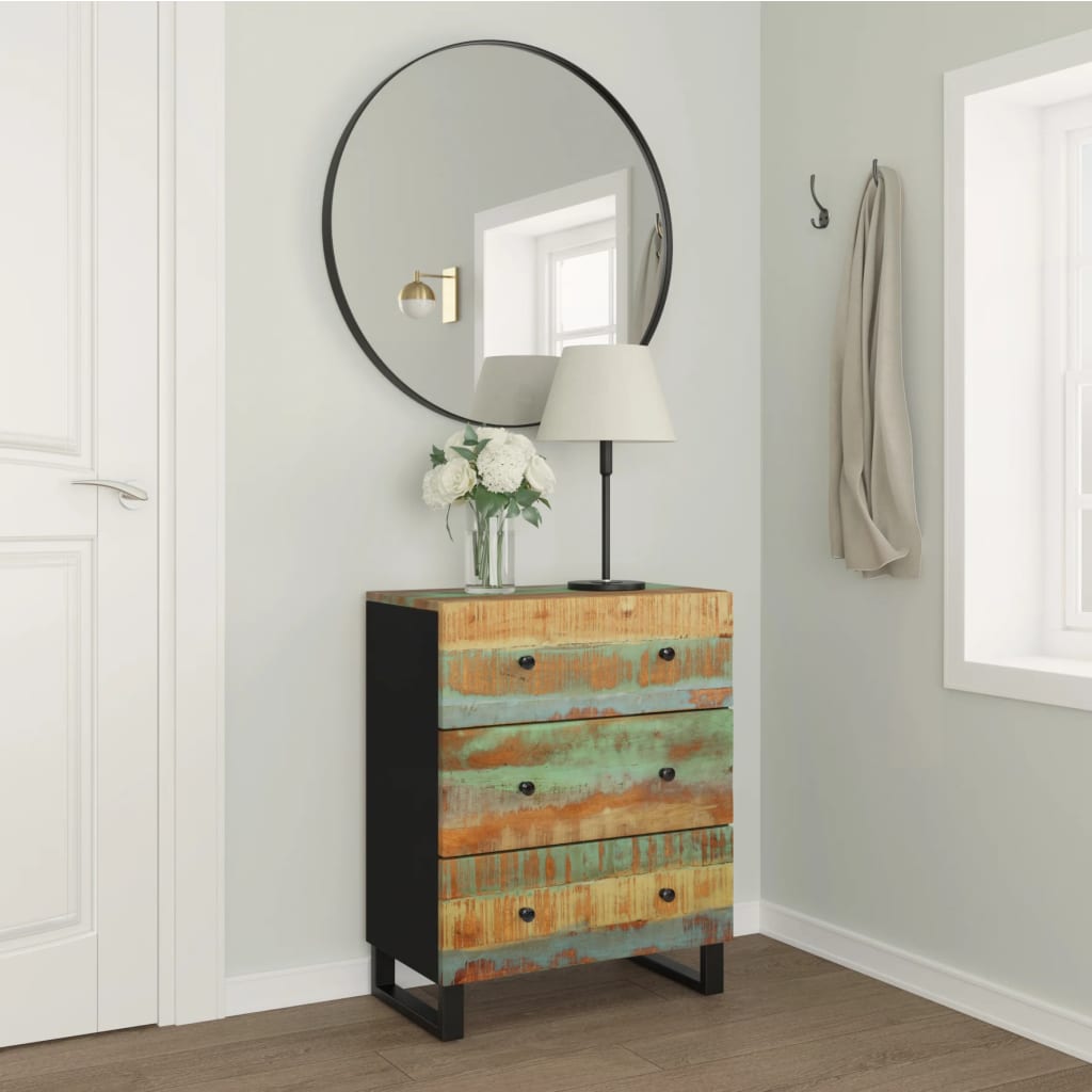Sideboard 60x33x75 Cm Reclaimed Solid Wood