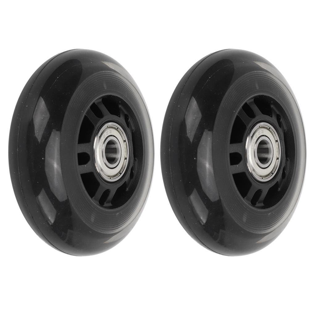 2pcs Skate Wheels Low Noise 608 Bearing Skates Inline Skating Replacement Wheels with Bearings for Indoor Outdoor