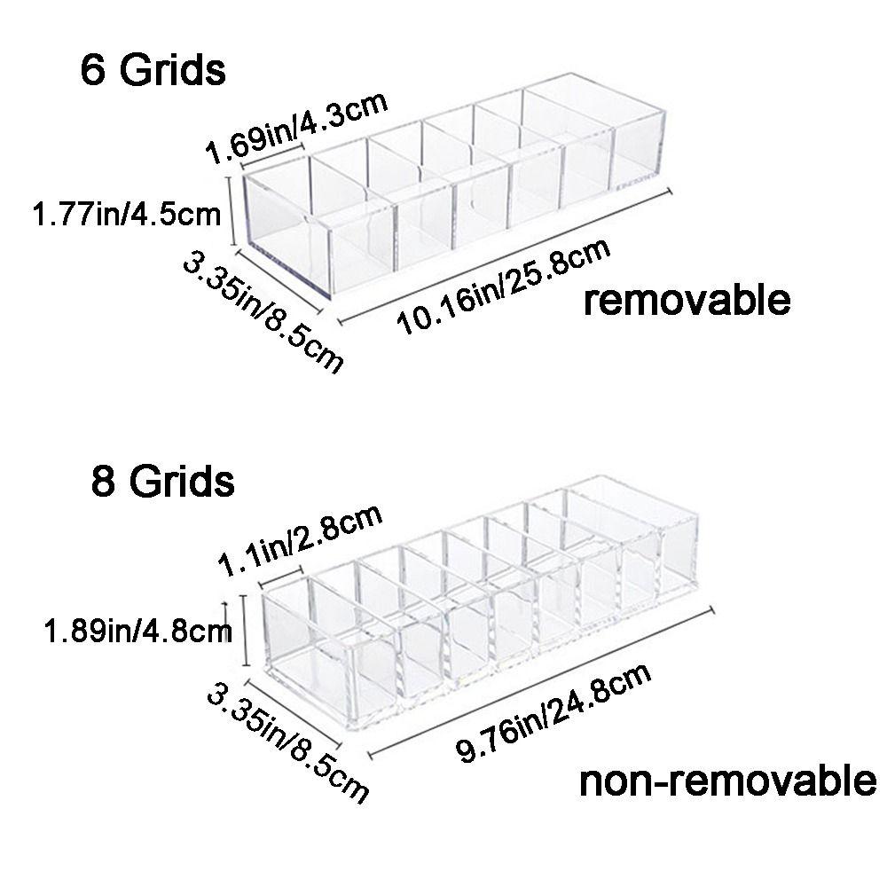 Detachable Acrylic Cosmetics Storage Box Transparent Jewelry Make Up Organizer for Home