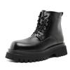 Fashion New autumn winter men's leather shoes Retro and high-quality minimalist styles business and work Daily office Thick soled boots