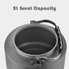 2L Portable Water Kettle Water Pot Teapot Coffee Pot Indoor Aluminum Alloy Tea Kettle Outdoor