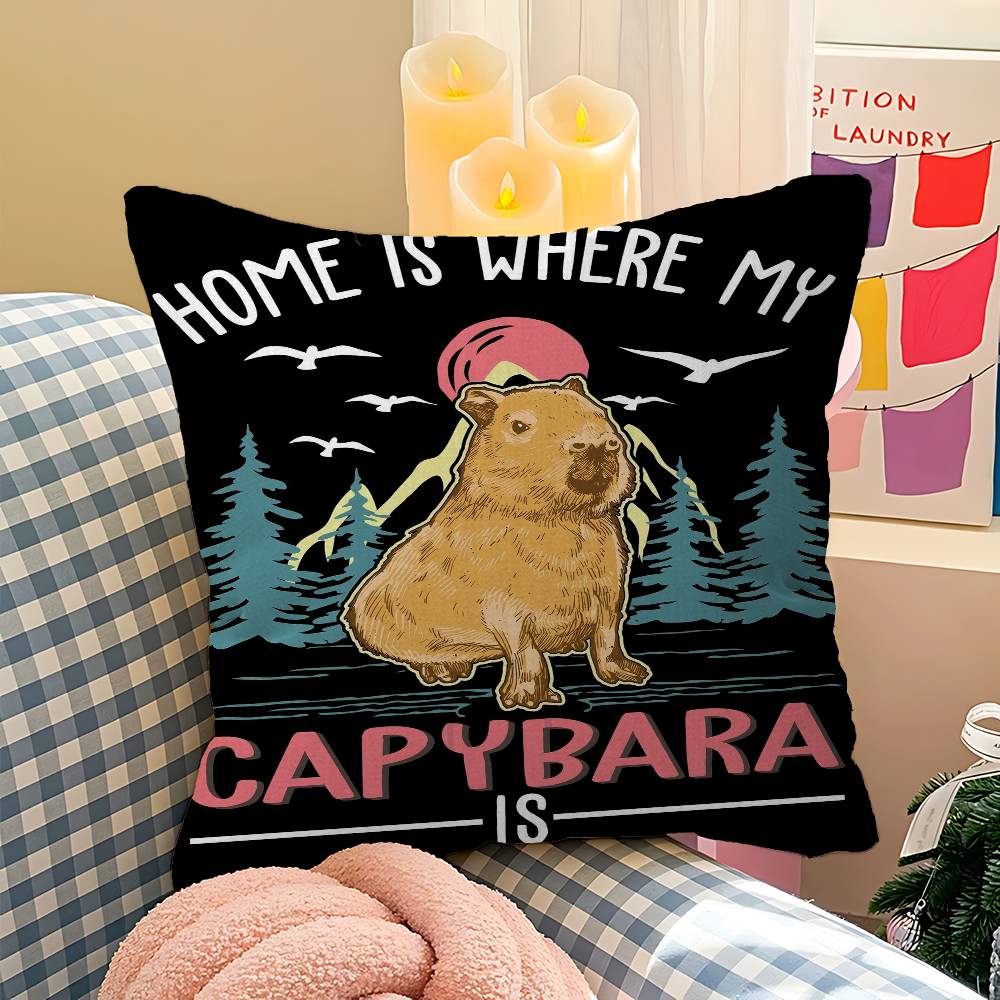 Capybara Animals Pillow Cover For Bedroom Room And Living Room Sofa Decorative Cushion Cover