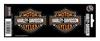 A COMPANY Harley Davidson 3x8 Bar Shield Decal Set 99116H CHROMA(TM) PLASTICOLOR(R) & 2-Piece