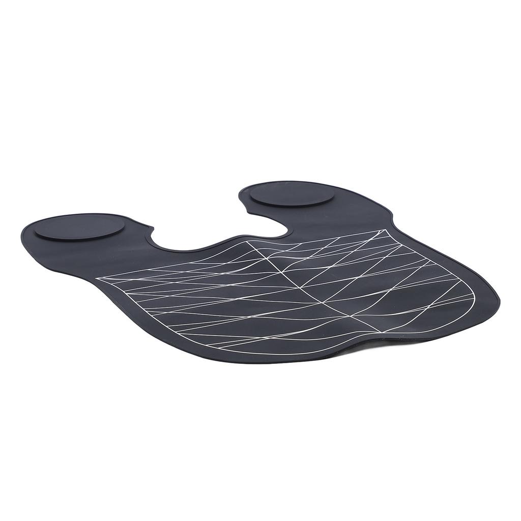 Salon Haarschneidekragen Haarfärbekragen Friseursalon Stylist Schnittumhang für Salon Friseur Haarefärben Schwarz