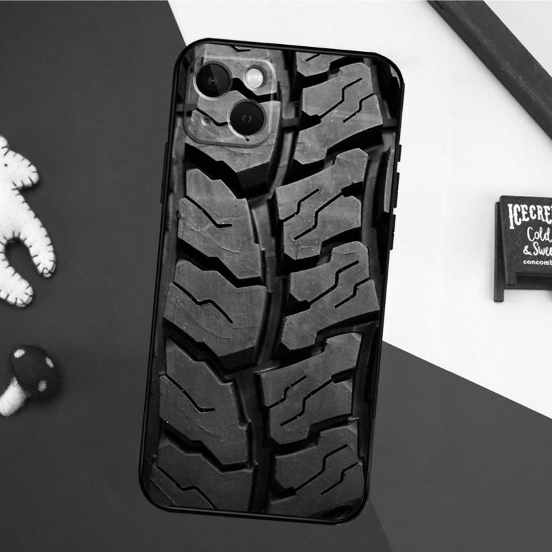 Tire Tread Wheel Case For iPhone 11 12 13 14 16 15 Pro Max Plus Mini X XR XS Max 7 8 Back Cover