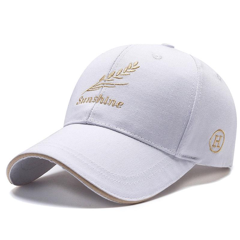 Spring Wheat Ear Embroidery Baseball Cap - Unisex Sunshade and Sun Protection Duckbill Hat