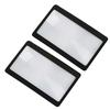 3X PVC Fresnel Lens Magnifier Pocket Credit Card Size PVC Frame Lightweight High Safety Square Lens Shape Magnifier
