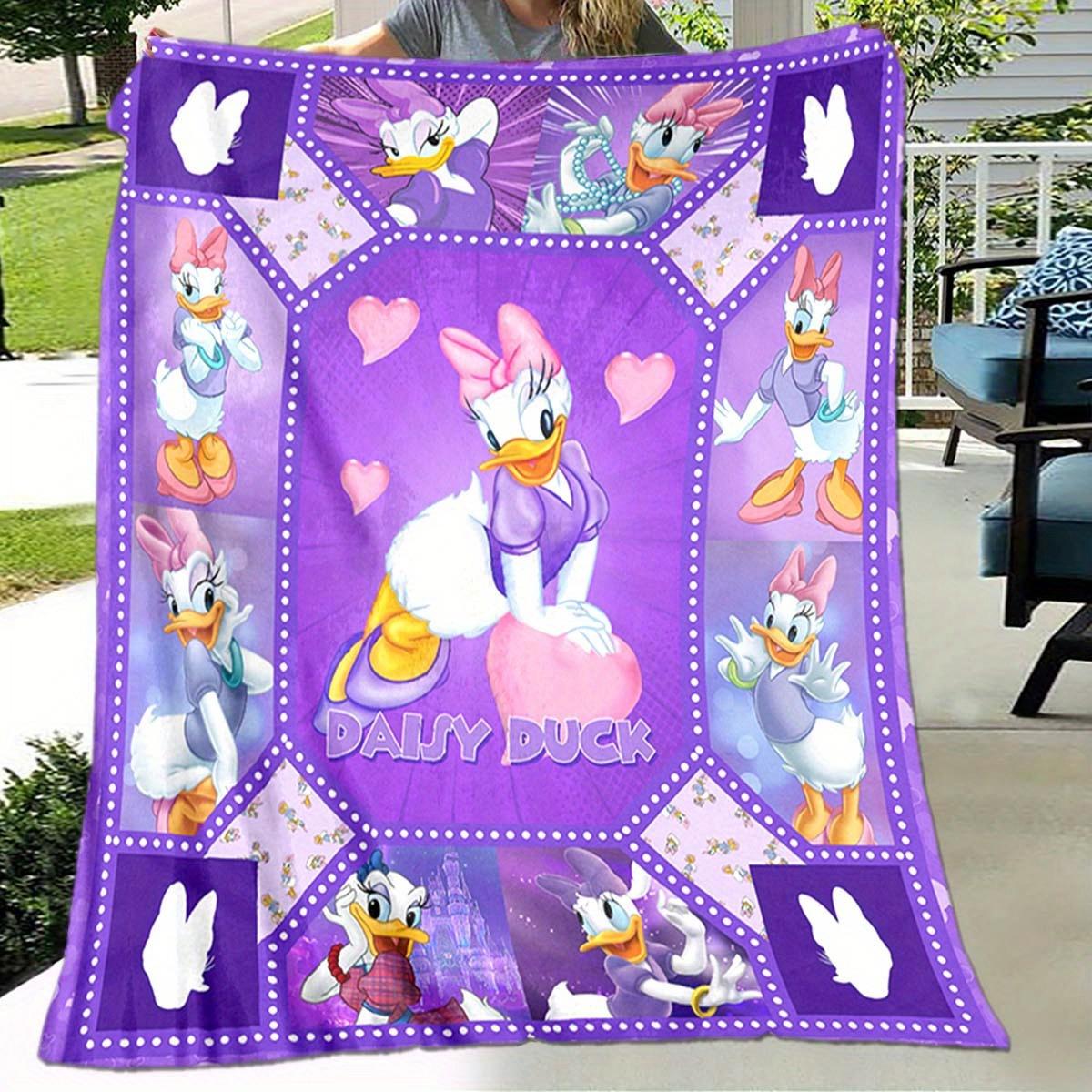

1pc Daisy Duck Printing Blanket for All Season, Cartoon Blanket, Office Blanket, Lunch Rest Blanket, Camping Talk, Car Blanket 130cmx150cm