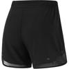 Li Ning Color Block Mid Rise Breathable Versatile Loose Fit Sports Shorts Women Shorts Black AKSU340-5