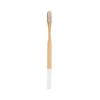 Custom Logo and Packaging Color Painted Round Handle Adult Soft Bristle Eco Biodegradable Bamboo Toothbrush