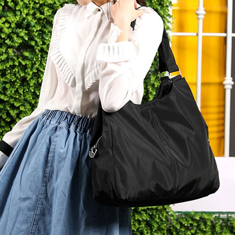 

Женская модная сумка через плечо большой емкости, легкая сумка для мамы, трендовая сумка, водонепроницаемая сумка из нейлоновой ткани