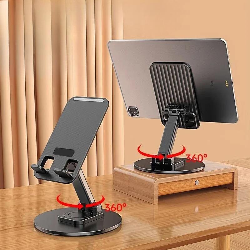 Universal Mobile Phone and Tablet Stand, Rotatable At Multiple Angles, Foldable Desktop Stand, Portable Mobile Phone Stand