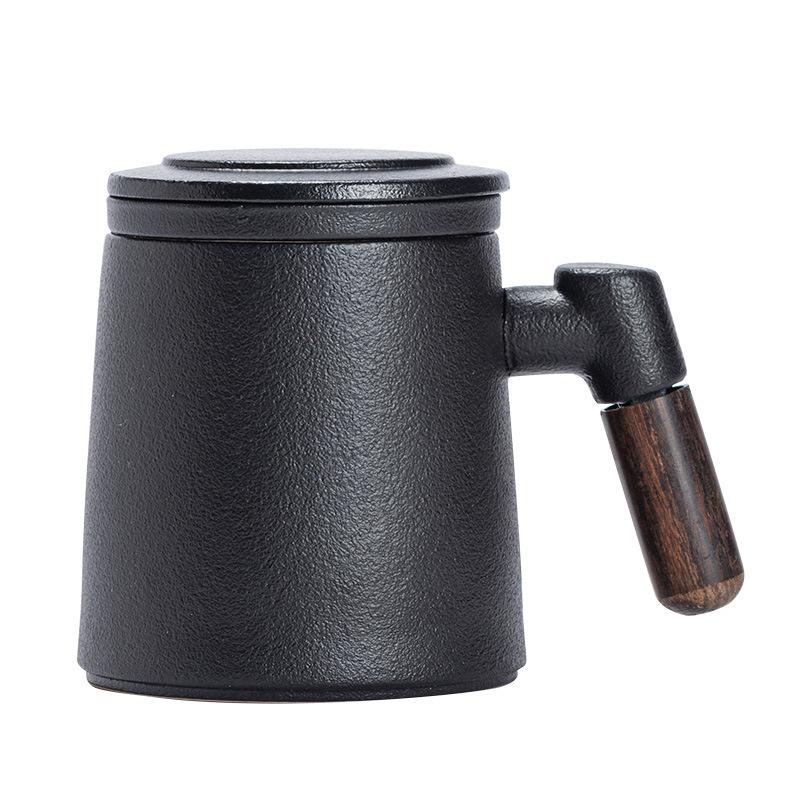 Keramikfilter Teetasse Tee-Trenntasse Bürobecher Keramiktasse Großhandel Tasse mit Deckel Geschenk