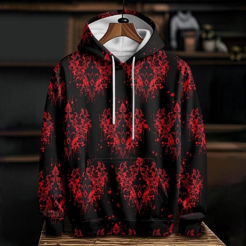 Spring And Autumn Fashion Men's Hoodie Holiday Party Role-playing Bloody Wounds 3D Print Hoodies Casual Boy Sweatshirt Women's Oversized Top Clothing