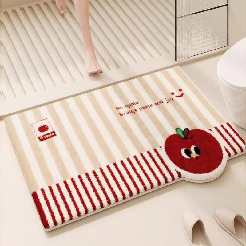 Imitatie kasjmier badkamervloermat toilet toilet toiletdeur absorberende voetmat huishoudelijk tapijt 60x90cm23.6x35.4in