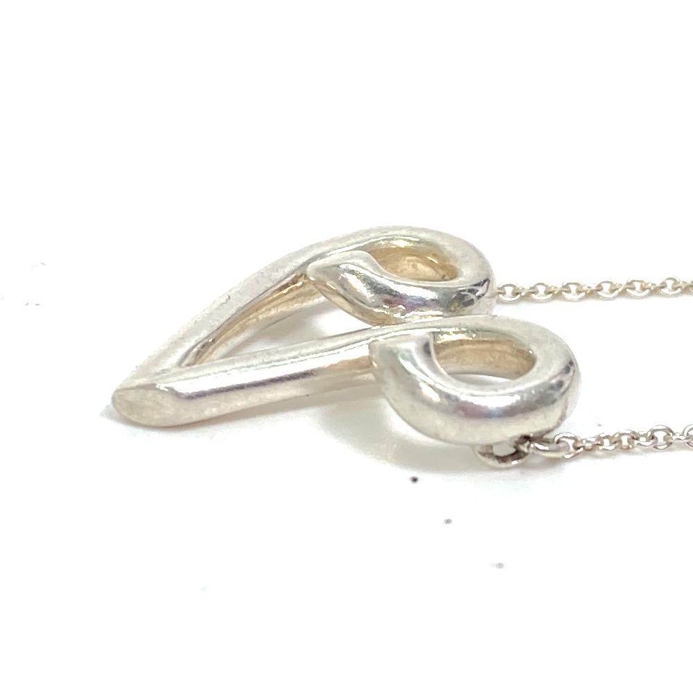 TIFFANY&Co. Initial V Paloma Picasso Accessory Pendant Top Necklace SV925 Silver