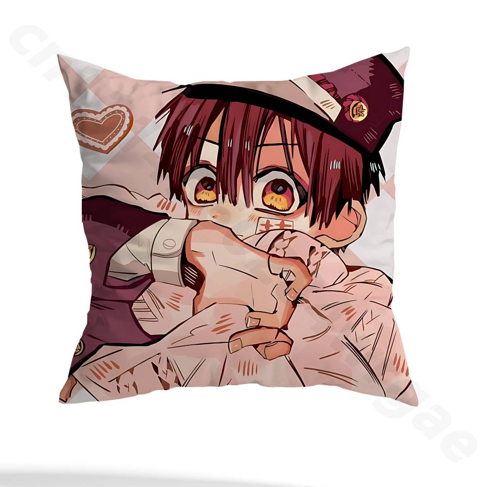 T-Toilet-bound Hanako-kun Pillow Case Pillow Case Living Room Sofa Cushion Cover Suitable For Home Bedroom Room Decoration