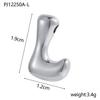 CARLIDANA Hot Sale Stainless Steel Capital Letter Alphabet Irregular Bubble Initial Pendant Charms For DIY Jewelry Necklace