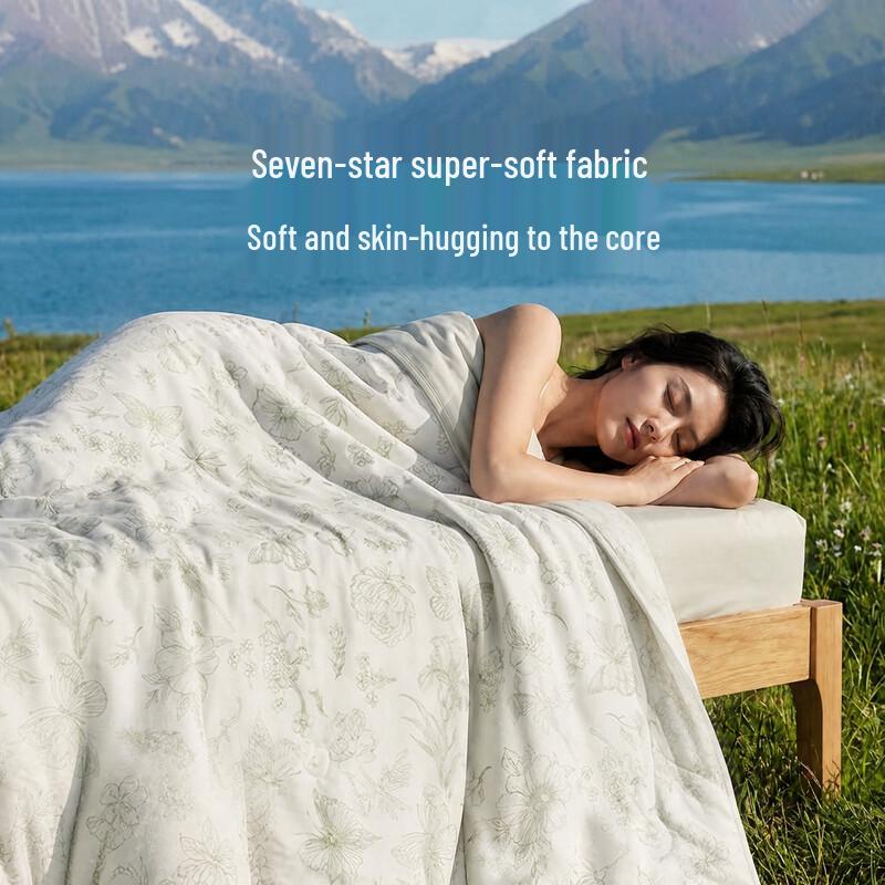 LOVO Four Seasons Class A Antibacterial 100% Tussah Silk Quilt