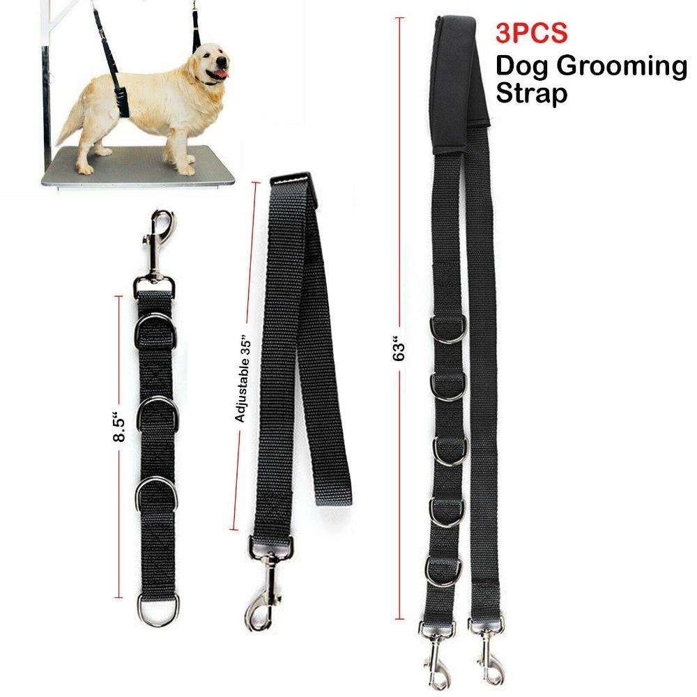 3Pcs Pet Safety Belt Dog Collar Grooming Belly Strap Dog Harness Harness Strap Dog Grooming